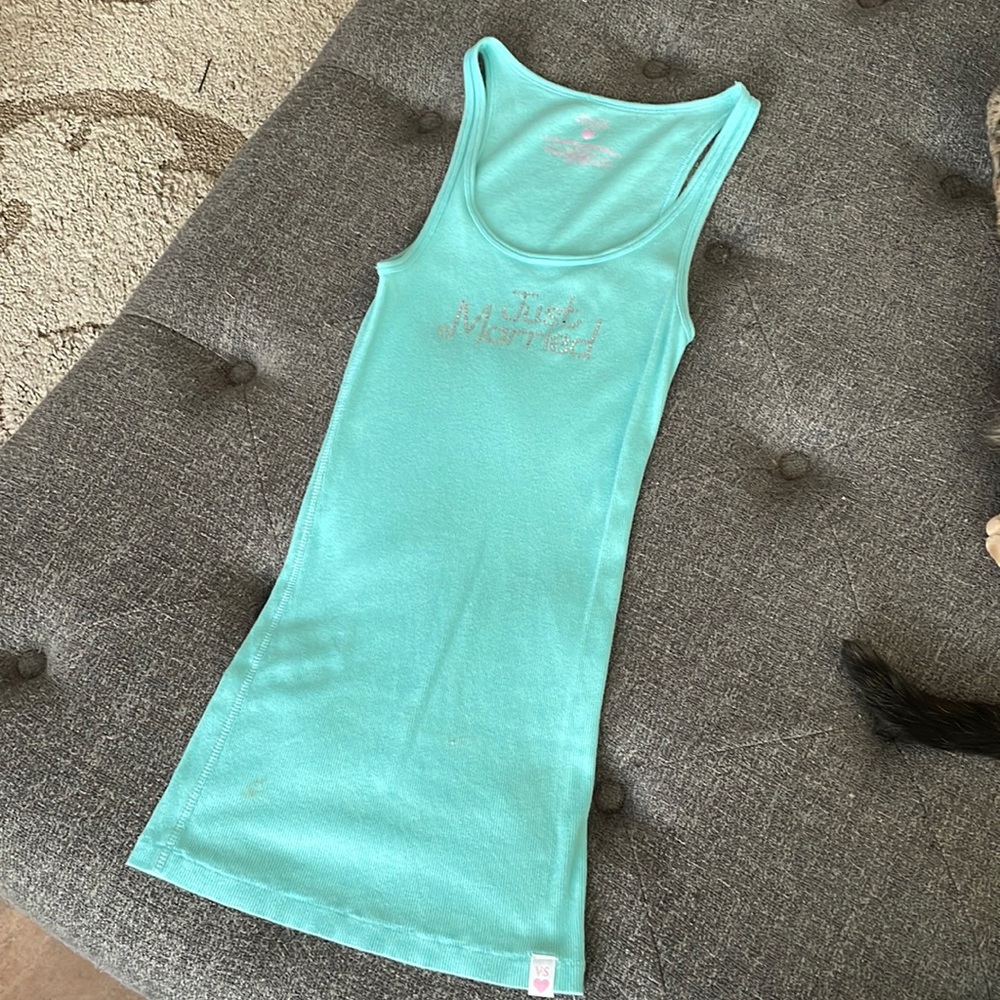 VS Sexy Little Bride “Just Married” Long & Lean Tank XS